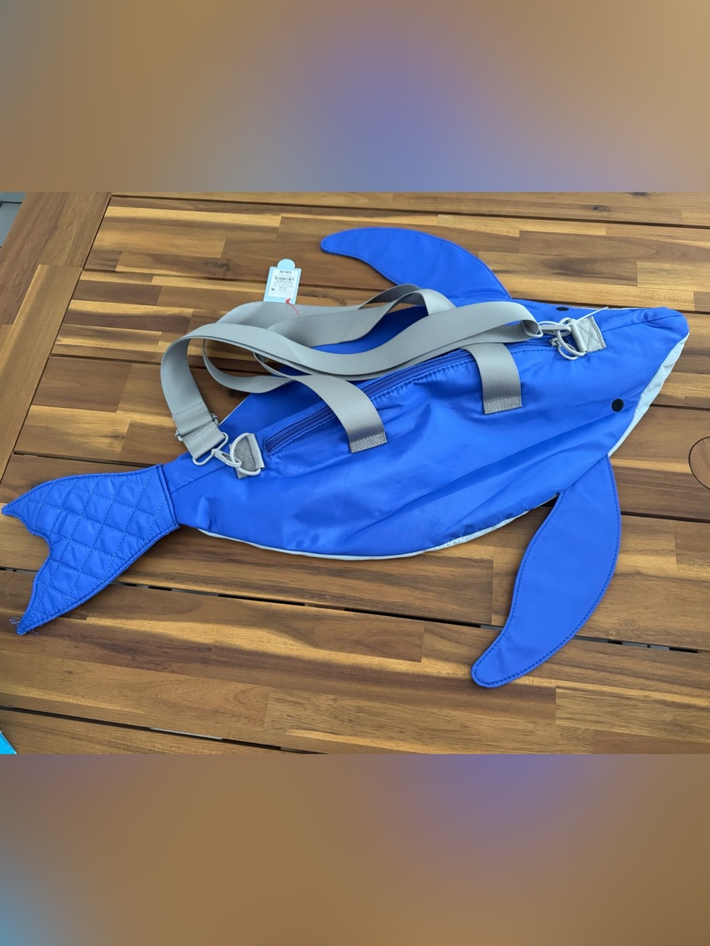 NEW Target Blue Fish-Shaped  Carrier Bag